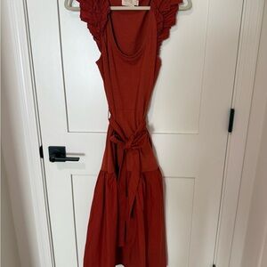 Nation Los Angeles Terracotta Midi Dress